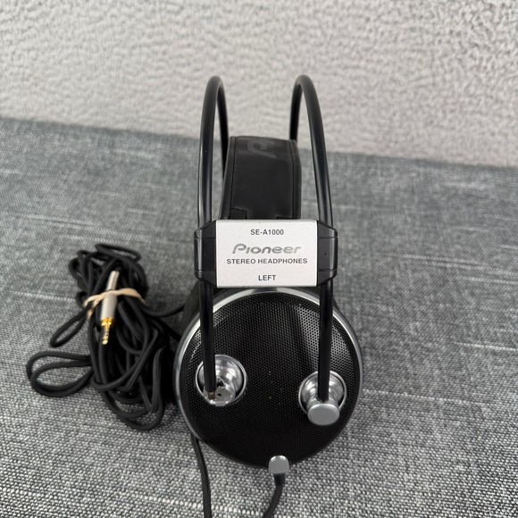 Pioneer SE A1000 Stereo Headphones Over Ear Black Silver Tested